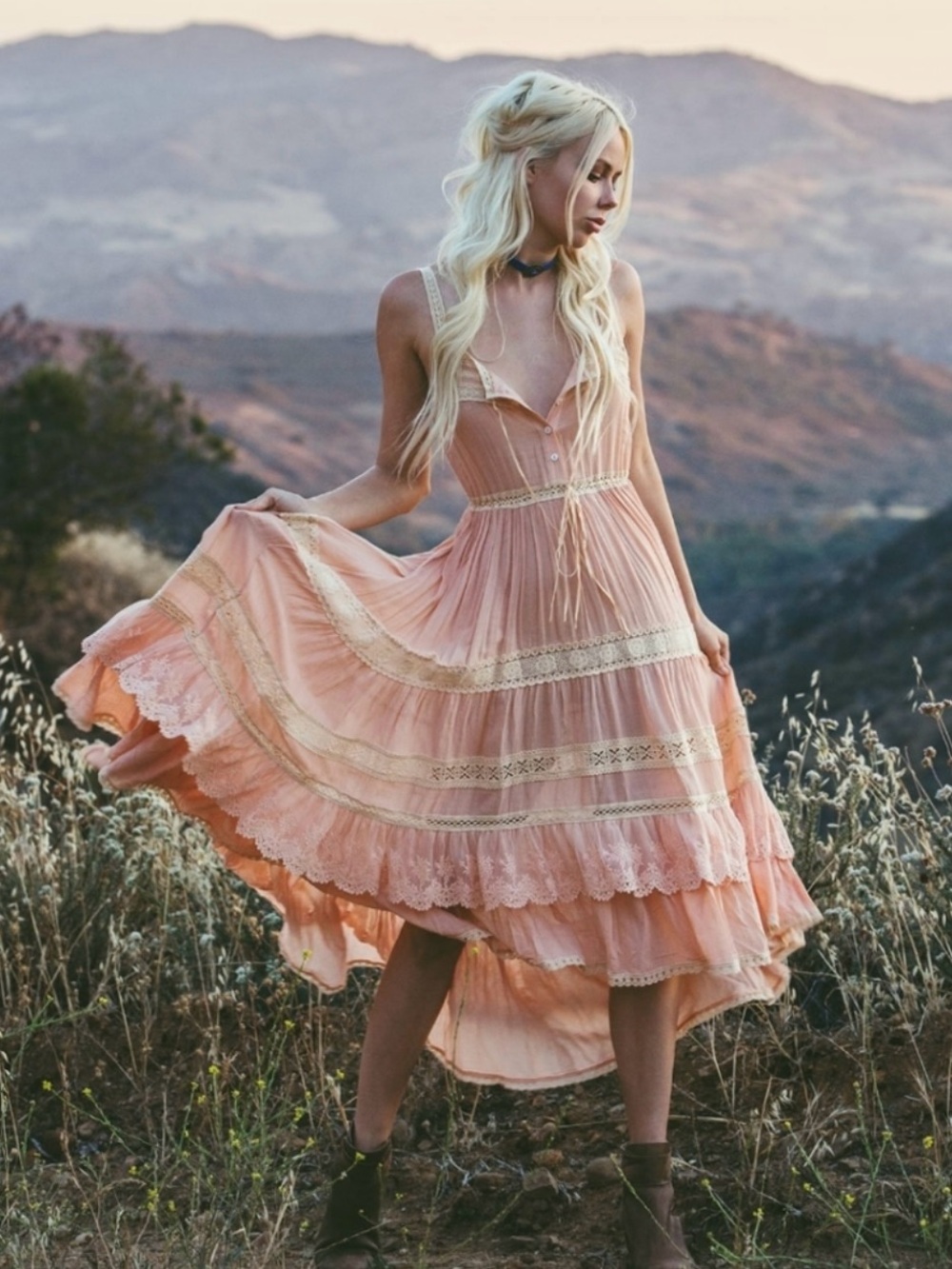 Do not buy! Spell Prairie Dress Peach - Picture 7 of 12